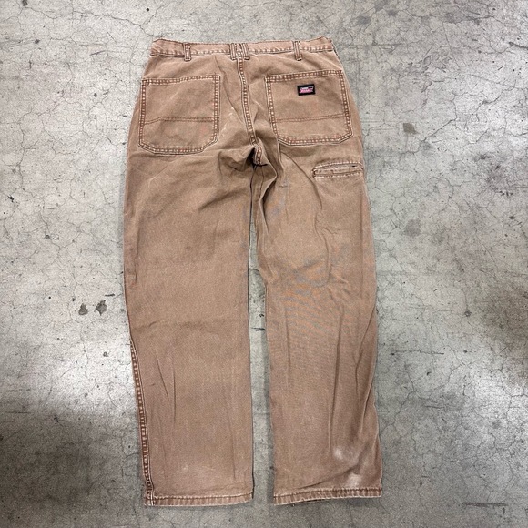 Dickies Other - Dickies Vintage Khaki Back Pockets Tool Pocket Relaxed Fit Work Pants 34X30